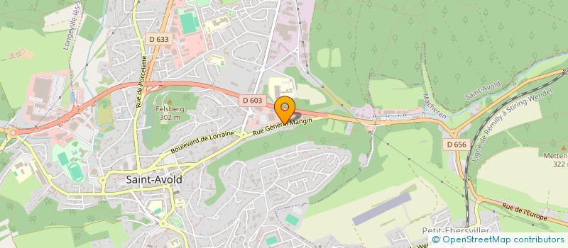 localisation de l'entreprise COPROPRIETE L'EUROPEEN  SAINT-AVOLD