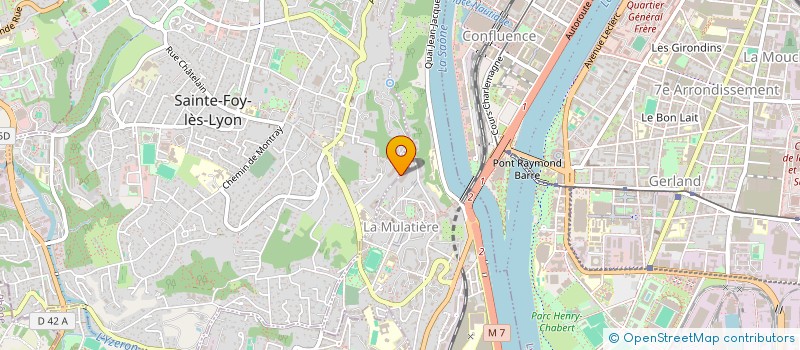 localisation de l'entreprise COPROPRIETE L OREE DE STE FOY  LA MULATIERE