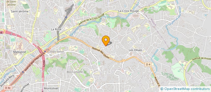 localisation de l'entreprise COPROPRIETE LA BASTIDE à MARSEILLE