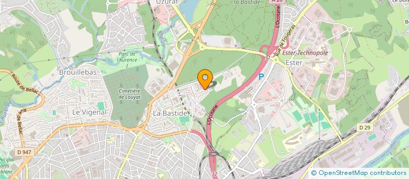 localisation de l'entreprise COPROPRIETE LA BASTIDE à LIMOGES