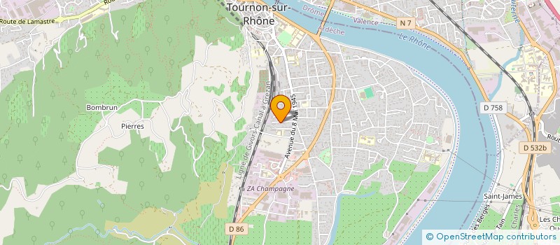 localisation de l'entreprise COPROPRIETE LA BELLE HELENE à TOURNON-SUR-RHONE