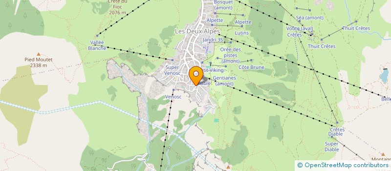 localisation de l'entreprise COPROPRIETE LA BOULEAUTIERE  LES DEUX ALPES