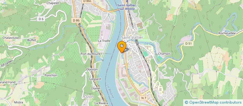 localisation de l'entreprise COPROPRIETE LA BRASSIERE  SAINT VALLIER