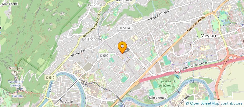 localisation de l'entreprise COPROPRIETE LA CARRONNERIE  MEYLAN