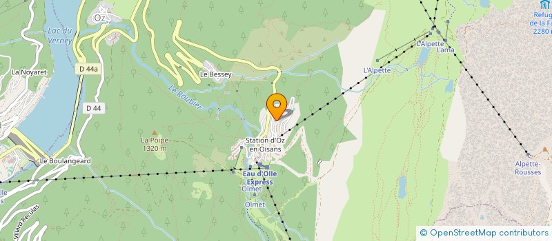 localisation de l'entreprise COPROPRIETE LA COCHETTE  VAUJANY