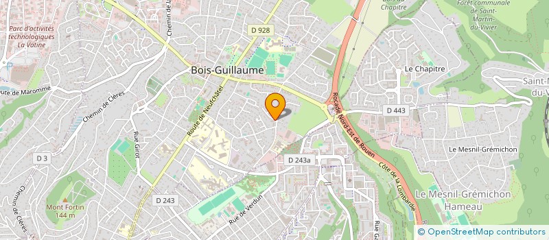 localisation de l'entreprise COPROPRIETE LA COURTINE BAT. B à BOIS-GUILLAUME