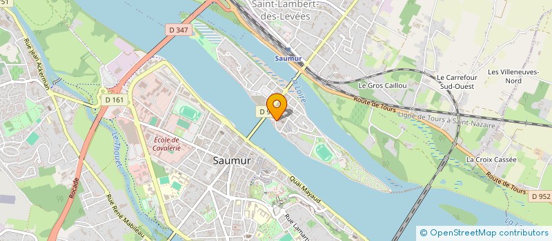 localisation de l'entreprise COPROPRIETE LA CROIX DE SUD  SAUMUR