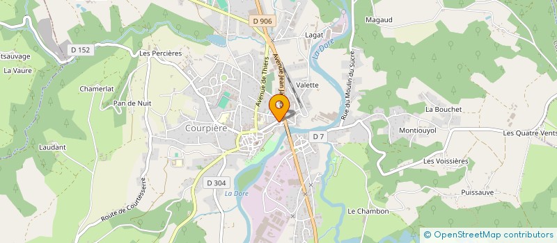 localisation de l'entreprise COPROPRIETE LA DORE à COURPIERE