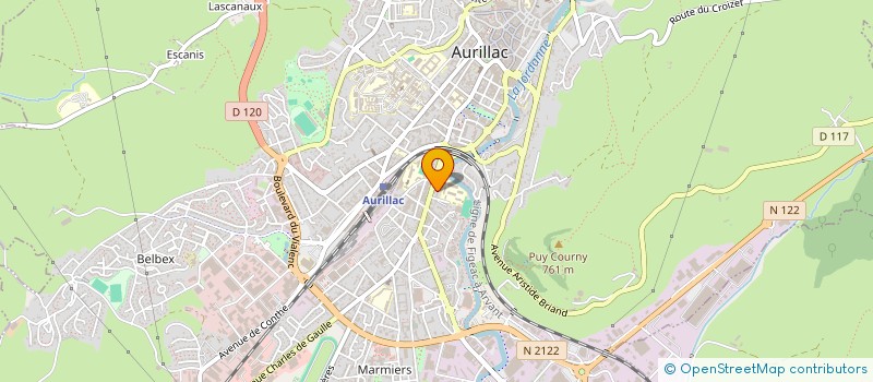 localisation de l'entreprise COPROPRIETE LA DORINIERE A à AURILLAC