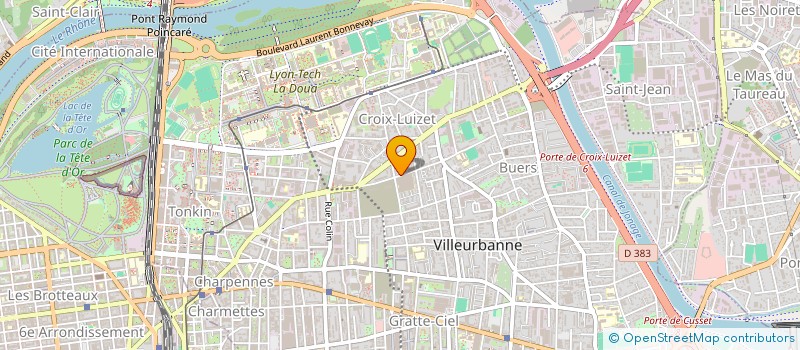 localisation de l'entreprise COPROPRIETE  LA FILATURE  VILLEURBANNE