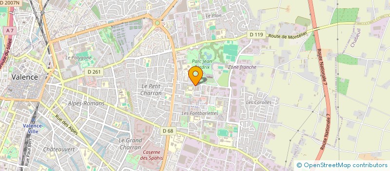 localisation de l'entreprise COPROPRIETE LA FLUTE ENCHANTEE  VALENCE