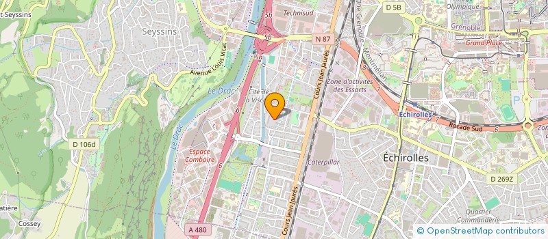 localisation de l'entreprise COPROPRIETE LA FONTAINE  ECHIROLLES