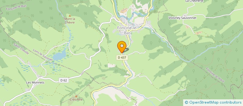 localisation de l'entreprise COPROPRIETE LA FORESTIERE  FONCINE-LE-BAS