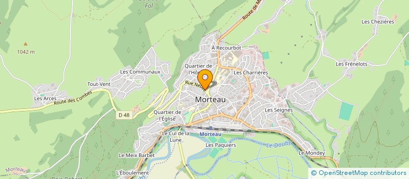 localisation de l'entreprise COPROPRIETE LA LOUHIERE  MORTEAU