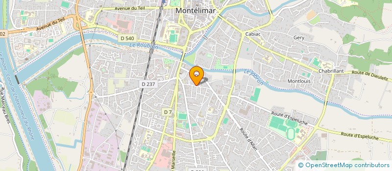 localisation de l'entreprise COPROPRIETE LA LYRE  MONTELIMAR