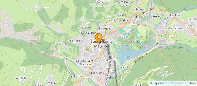 localisation de l'entreprise COPROPRIETE LA MAISON ANXIONNAZ  BOURG-SAINT-MAURICE