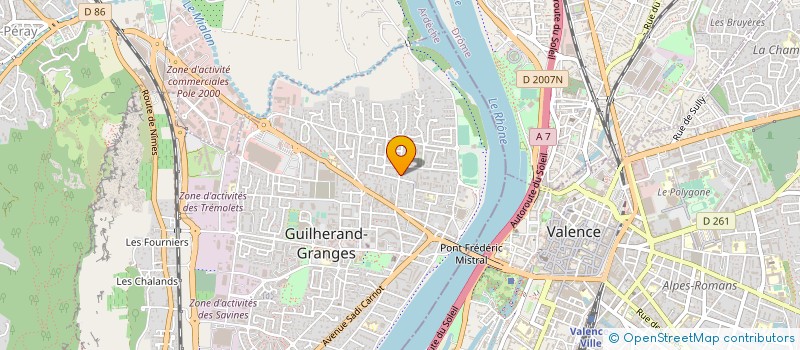 localisation de l'entreprise COPROPRIETE LA MAZELLE  GUILHERAND-GRANGES