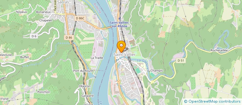 localisation de l'entreprise COPROPRIETE LA ORSOLLES  SAINT-VALLIER