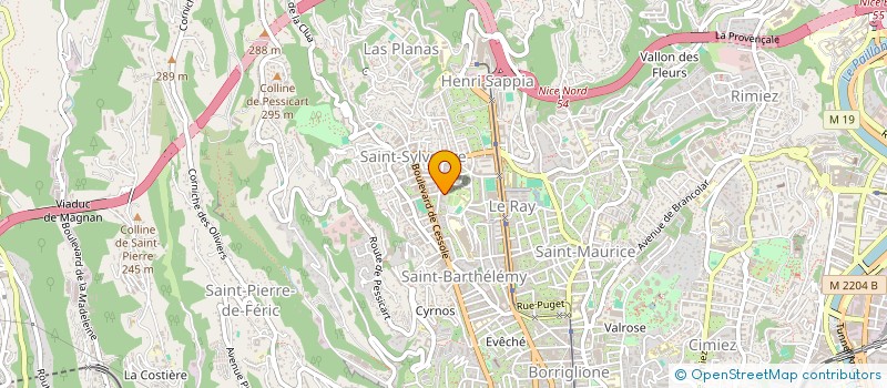 localisation de l'entreprise COPROPRIETE LA PAMPA à NICE