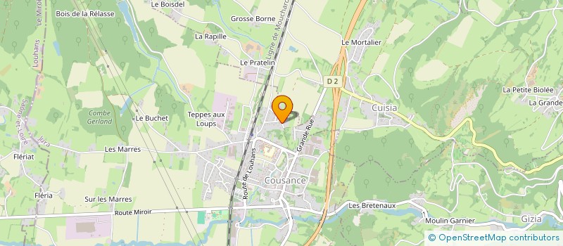 localisation de l'entreprise COPROPRIETE LA POISSONNIERE  COUSANCE