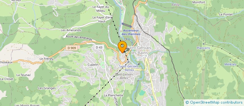 localisation de l'entreprise COPROPRIETE LA POYA  SAINT-GERVAIS-LES-BAINS