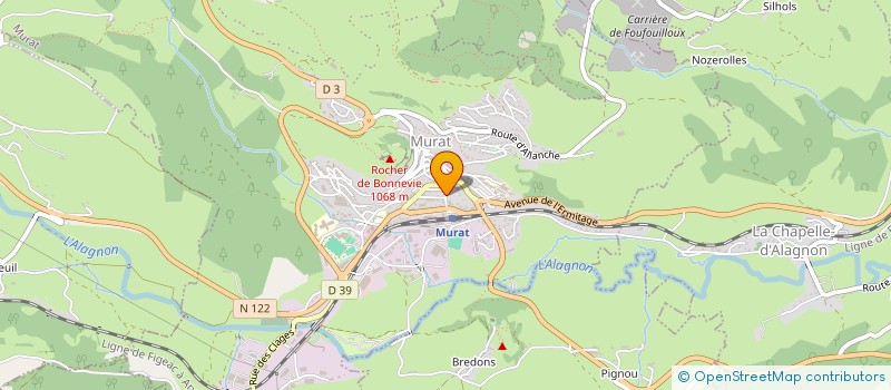 localisation de l'entreprise COPROPRIETE LA PRADAL à MURAT