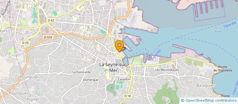 localisation de l'entreprise COPROPRIETE LA RADE à LA SEYNE-SUR-MER