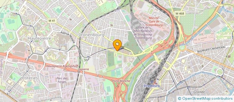 localisation de l'entreprise COPROPRIETE LA ROSERAIE à STRASBOURG