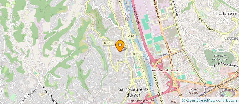 localisation de l'entreprise COPROPRIETE LA ROSERAIE à SAINT-LAURENT-DU-VAR
