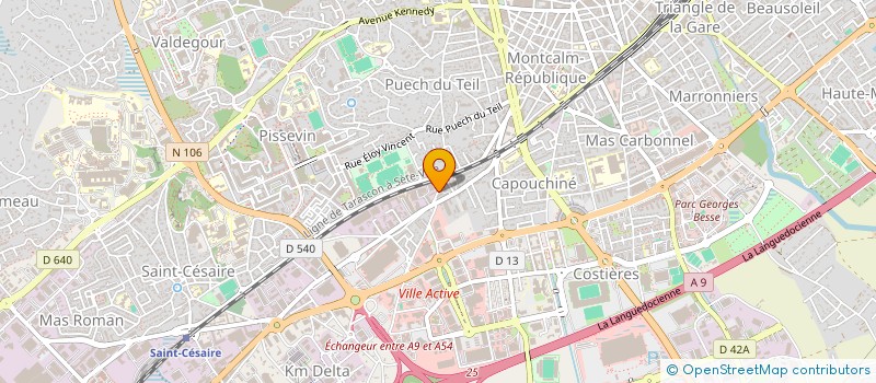 localisation de l'entreprise COPROPRIETE LA ROTONDE  NIMES