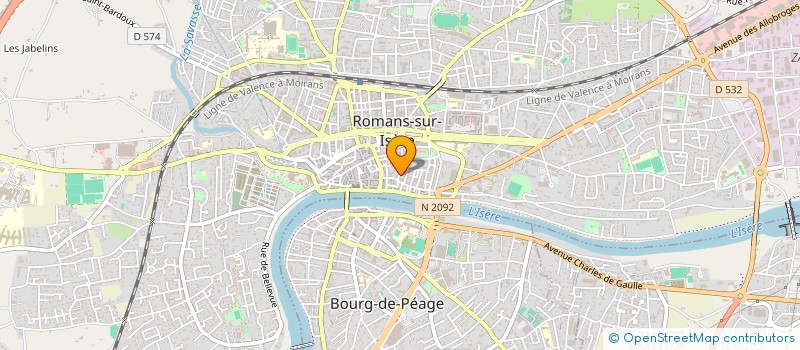 localisation de l'entreprise COPROPRIETE LA SOURCE  ROMANS-SUR-ISERE