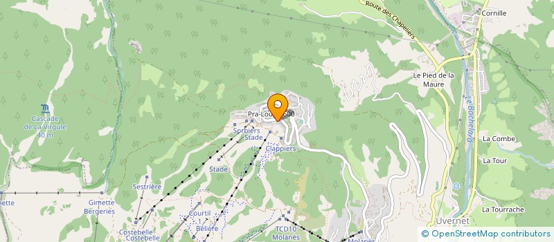 localisation de l'entreprise COPROPRIETE LA TANIERE  UVERNET FOURS