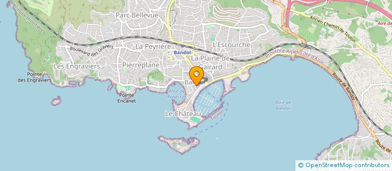 localisation de l'entreprise COPROPRIETE LA THALASSA à BANDOL