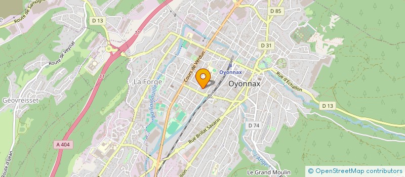 localisation de l'entreprise COPROPRIETE LA TOUR  OYONNAX