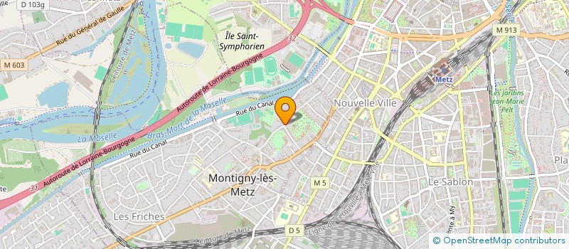 localisation de l'entreprise COPROPRIETE LA VACQUINIERE  MONTIGNY-LES-METZ