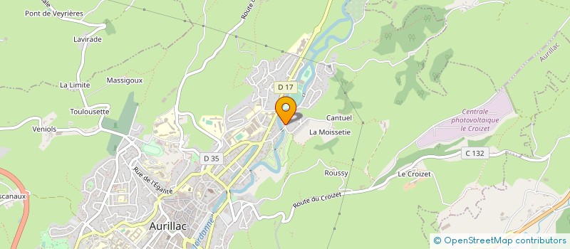 localisation de l'entreprise COPROPRIETE LA VALLEE à AURILLAC