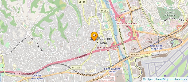 localisation de l'entreprise COPROPRIETE LAGRAND VIGNE à SAINT-LAURENT-DU-VAR