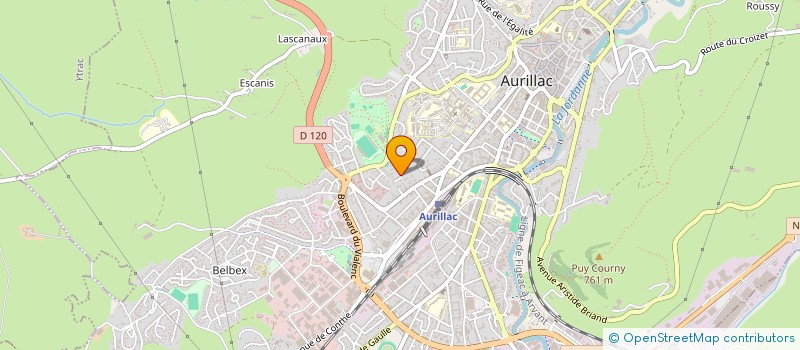 localisation de l'entreprise COPROPRIETE LAMOUROUX à AURILLAC
