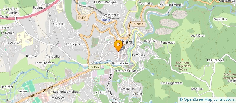 localisation de l'entreprise COPROPRIETE LASCHAMP  THIERS