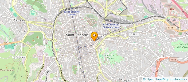 localisation de l'entreprise COPROPRIETE LAURIERS  SAINT-ETIENNE