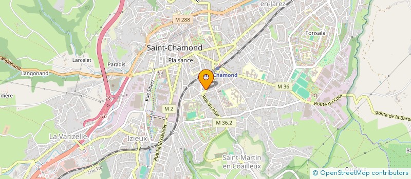 localisation de l'entreprise COPROPRIETE LAVALETTE  SAINT-CHAMOND