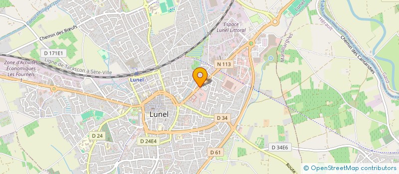 localisation de l'entreprise COPROPRIETE LE BACCHUS  LUNEL