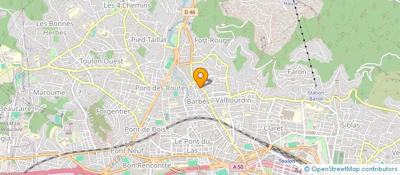 localisation de l'entreprise COPROPRIETE LE BARBES  TOULON