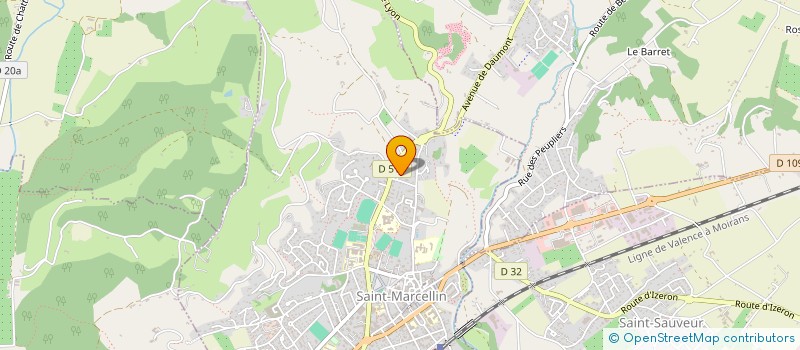 localisation de l'entreprise COPROPRIETE LE BAS PLAN  SAINT-MARCELLIN