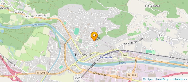 localisation de l'entreprise COPROPRIETE LE BEAU SITE C  BONNEVILLE