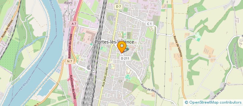 localisation de l'entreprise COPROPRIETE LE BEAUVALLON  PORTES-LES-VALENCE