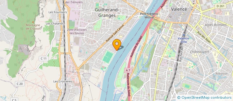 localisation de l'entreprise COPROPRIETE LE BELLE RIVE  GUILHERAND-GRANGES