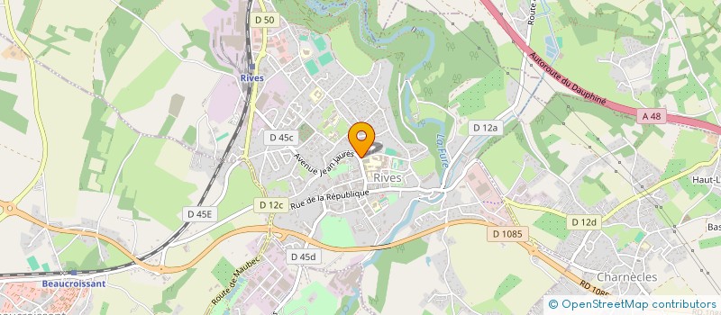 localisation de l'entreprise COPROPRIETE LE BELLEVUE  RIVES