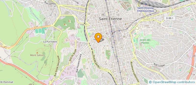 localisation de l'entreprise COPROPRIETE LE BELVEDERE  SAINT-ETIENNE