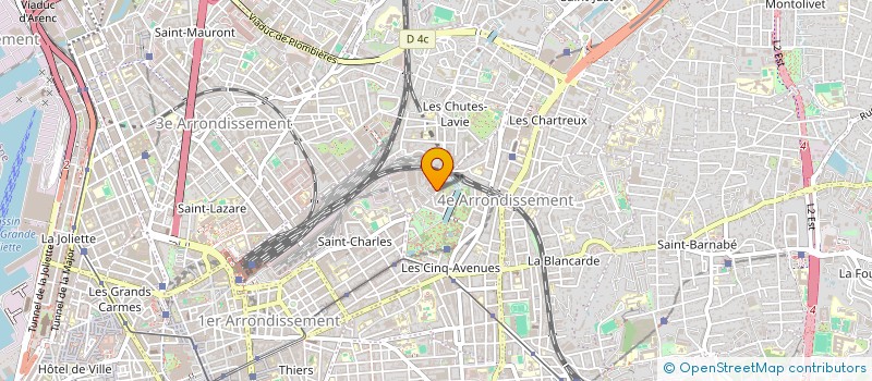 localisation de l'entreprise COPROPRIETE LE BELVEDERE à MARSEILLE